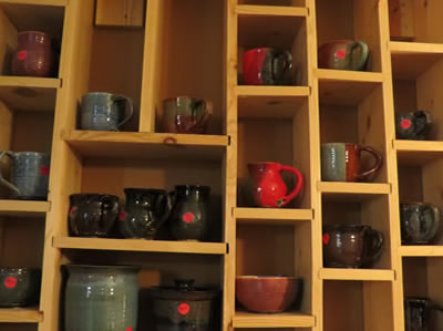 Mugs on a Shelf